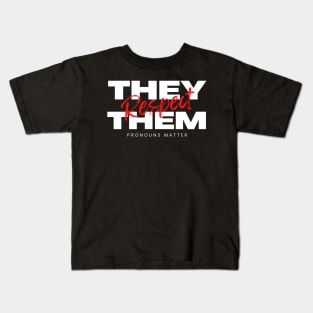 Respect They Them Kids T-Shirt